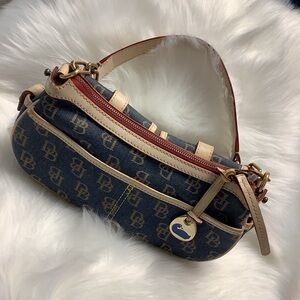 Dooney & Bourke Denim Signature Banana Bag